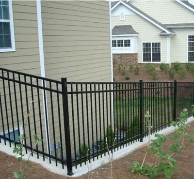 3 rail Ornimental Iron Fencing