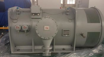 HV explosion proof motor, 110KW, Iron Cast, Three phase, Star- Delta connection, pure copper winding