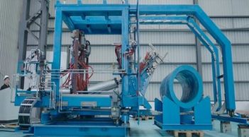 Fully automatic circumferential baler strapping bundling machine for steel coil circumferential.