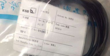 O Ring Of KSB Pump Type : CHTC 5/6 Serial No : 350010203001
  PROFILE JOINT  Part Number: 410.01