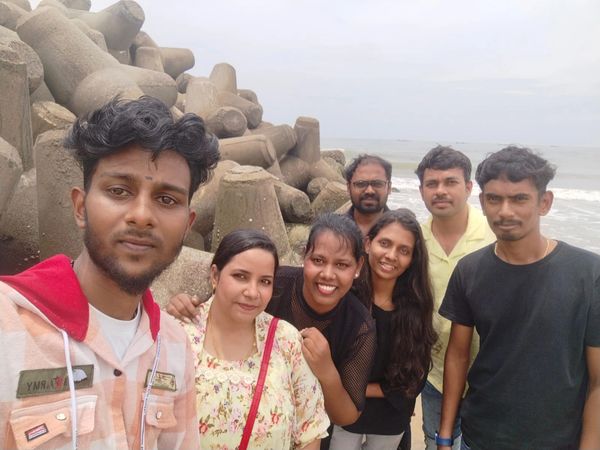 Office trip to Auroville Beach Pondicherry