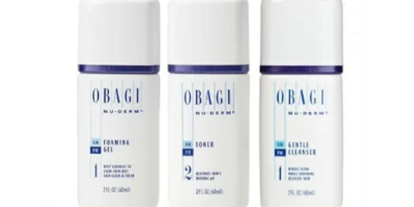 Obagi Nu-derm foaming gel, toner, and gentle cleanser gifts for mothers day