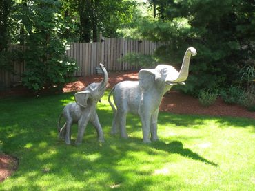 Fiberglass Outdoor Elephant Statue