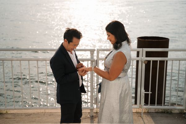NYC Proposal Photographer | Chelsea Piers Proposal | Engagement Photography