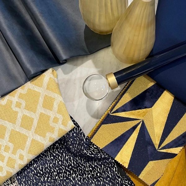 flatlay geometric interior design inspiration