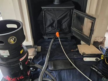 log burner sweep Bebington