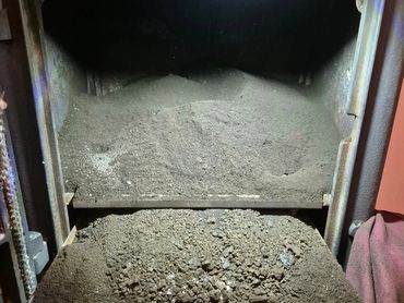 soot removed from flue log burner in port sunlight