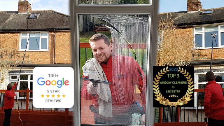 My Trusted Window Cleaner local Leicester Leicestershire gutter near me window washer fascia