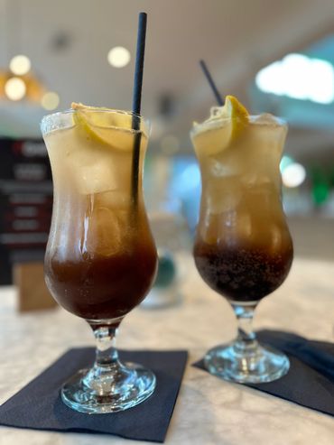 Long Island Iced Tea on a table