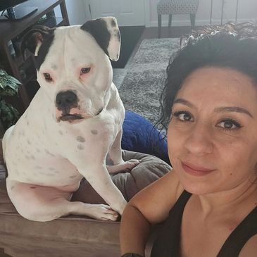 Mirna with her little bundle of joy.