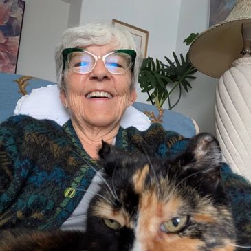 Gerry looking on her kitty girl.