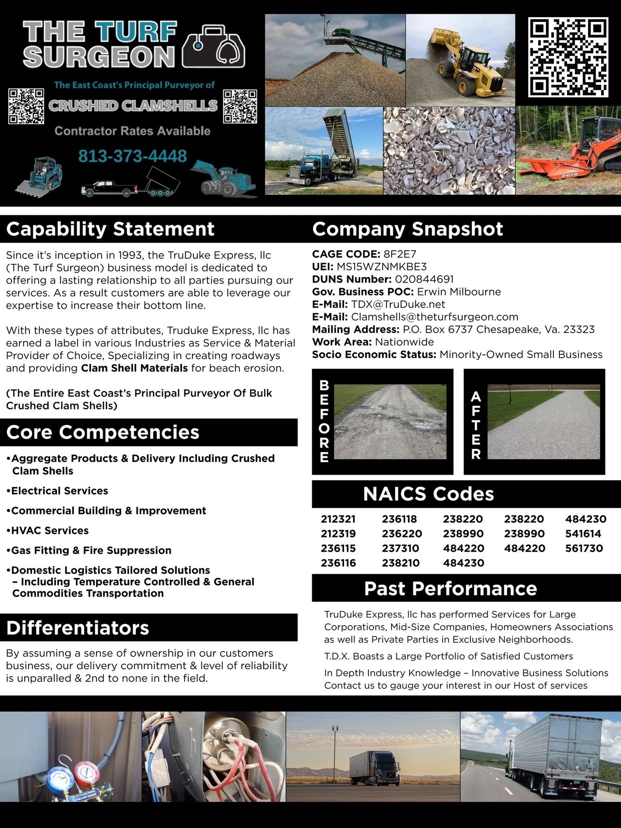 The Turf Surgeon offers crushed clam shells and related services with proven reliability and customer satisfaction.