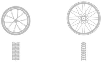 Choose the wheel best suited for your riding.
