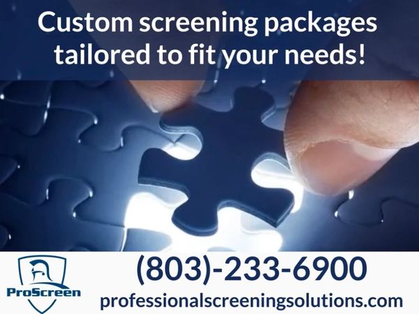 custom screening packages for background screening 