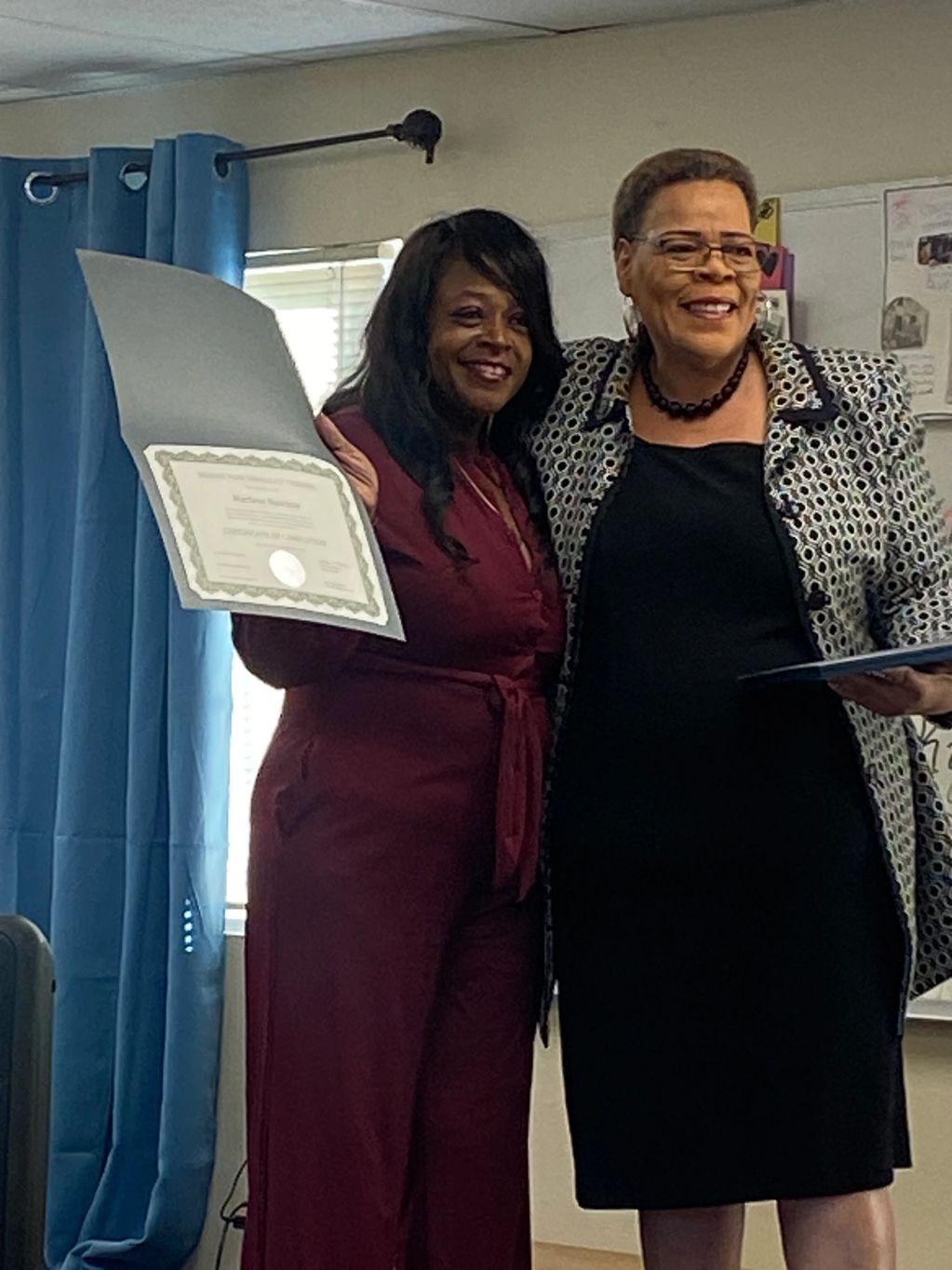 Marlenen Narcisse and Diane Alford