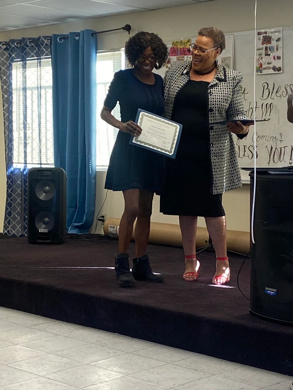 Paulette Manning and Instructor Diane Alford.