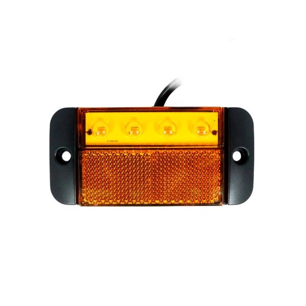 LED light with reflector amber, red, white