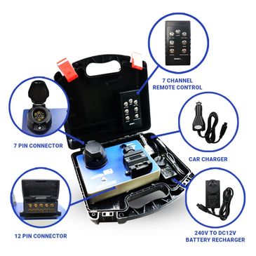 Wireless trailer lights and electric brake tester – RV safety kit