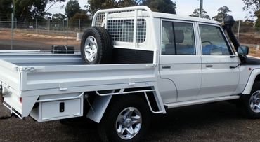 Wardlaw Welding design customised steel Ute trays for single cab, space cab and dual cab options.