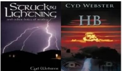 Book covers Struck ny Lightning and HB by Cyndie Beacham.