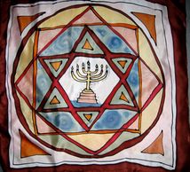 Silk painting. Silk Scarf. Commissioned silk scarf.