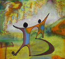 BBBS logo on hand painted on Silk.