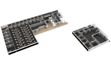 Water Engineering Firm with all new Workstation Cubicles and Private Offices. Custom Conference Room