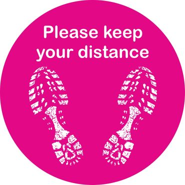 covid safety floor sign