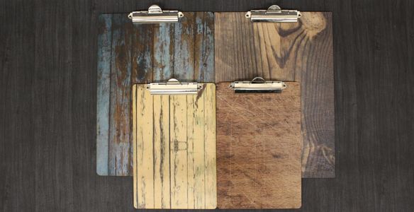 wooden clipboards