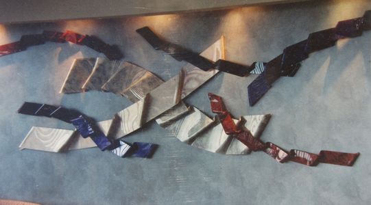 These Ribbons are mounted on a curved surface