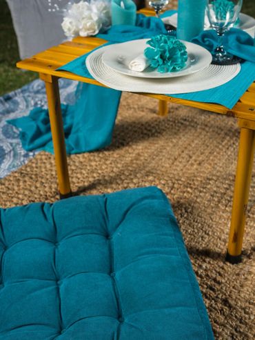 Elegant picnic set up located in Atlanta. Bespoke picnic ATL