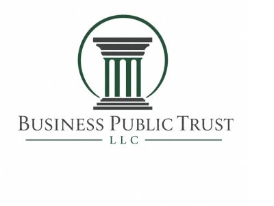 Logo of Business Public Trust LLC featuring a classical pillar.