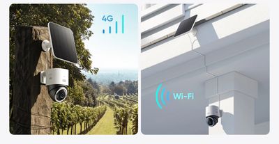 Commercial-grade security cameras with secure local network recording