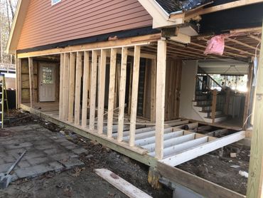 Structural rebuild of first floor