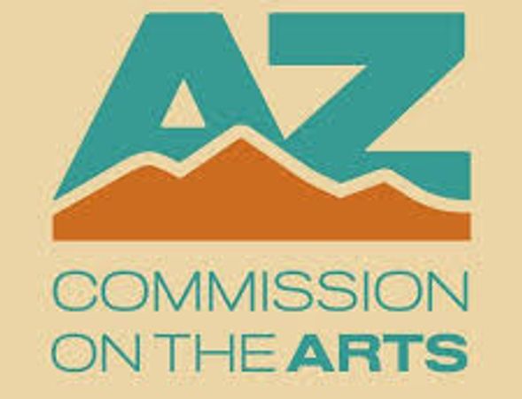 Logo of the Arizona Commission on the Arts featuring stylized letters and mountain design.