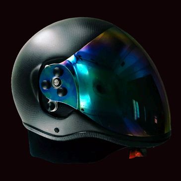 Fusion Bonehead Composites Skydiving Helmet Carbon fiber made in usa 