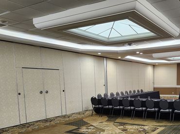 This is the ballroom where the tradeshow is located.