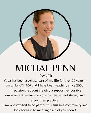Michal Penn, yoga instructor with 20+ years of experience.