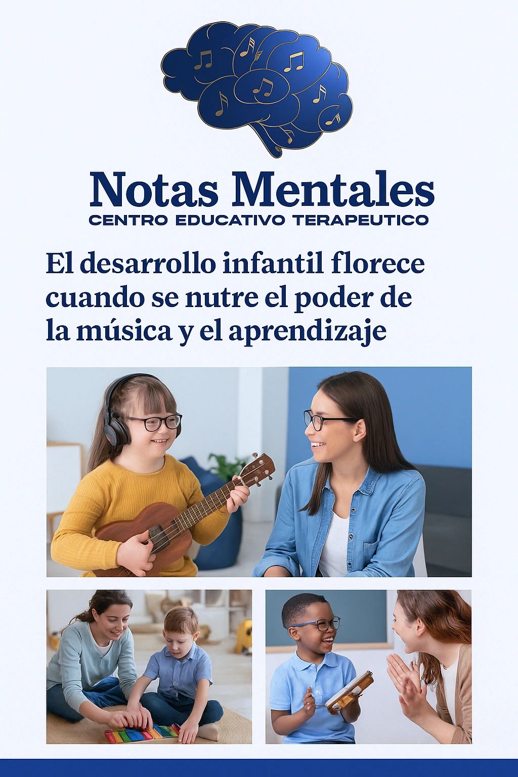 Centro educativo terapéutico que utiliza la música para el desarrollo infantil.
