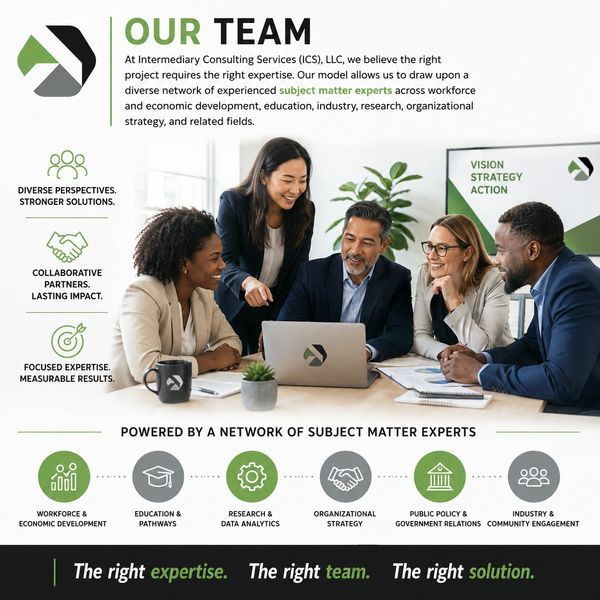 Team of diverse professionals collaborating at work.