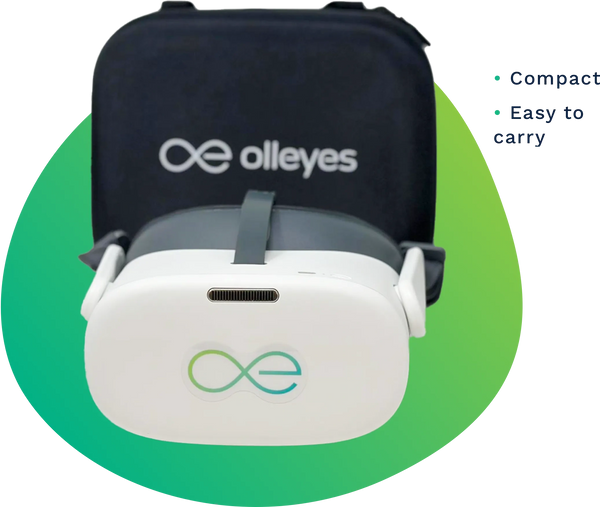 Examen de la vista con tecnología Olleyes