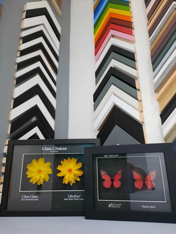 Glass choices to enhance and preserve art, photographs or memorabilia.
