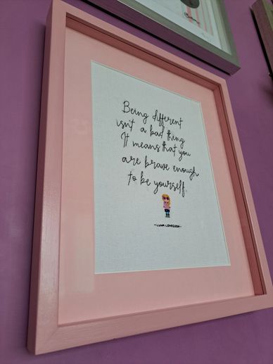 Art framed in a hand-painted bespoke frame with an inner slip.