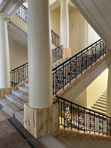 Marmorino tehnika na stubištu