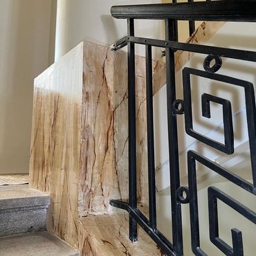 Marmorino tehnika na stubištu