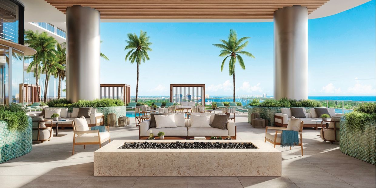 Olara, West Palm Beach, New Condominium development, condos for sale, amenity deck