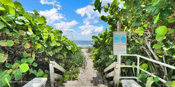 Path to beach at Carlyle House, Palm Beach