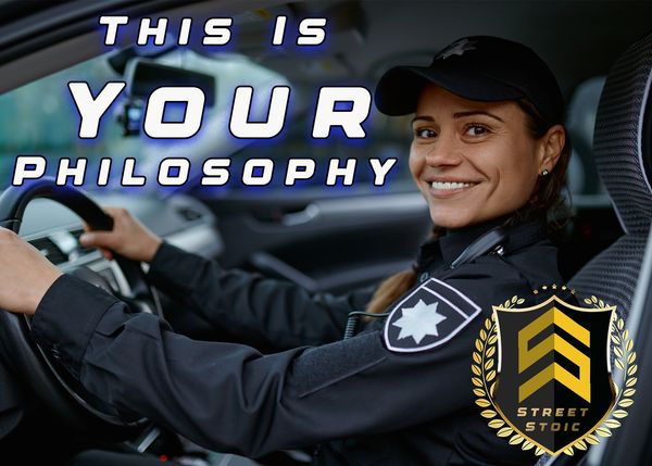 happy police officer stoicism