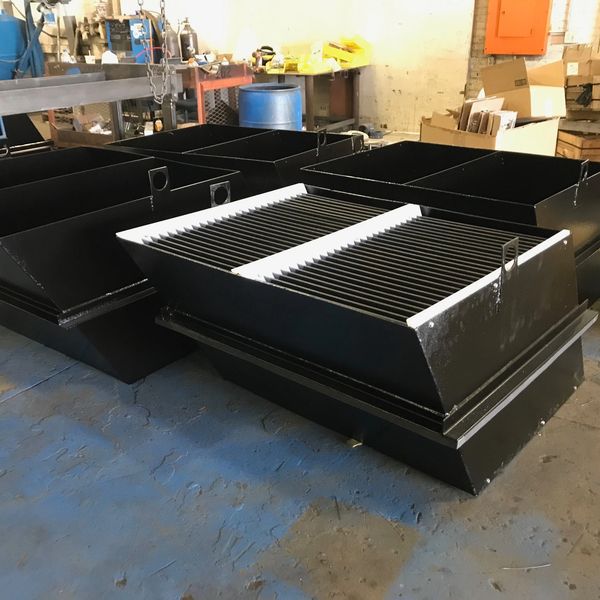 Lamella Clarifier Plate Packs.  Steel packs. PVC settling plates, metchem lamella clarifier plate