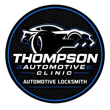 Logo for Thompson Automotive Clinic, an automotive locksmith.